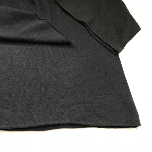 BCBGMaxAzria Marsha Sweater Oversized,Boxy Women's XS/S Black Wool Cotton V-Neck - Picture 6 of 12